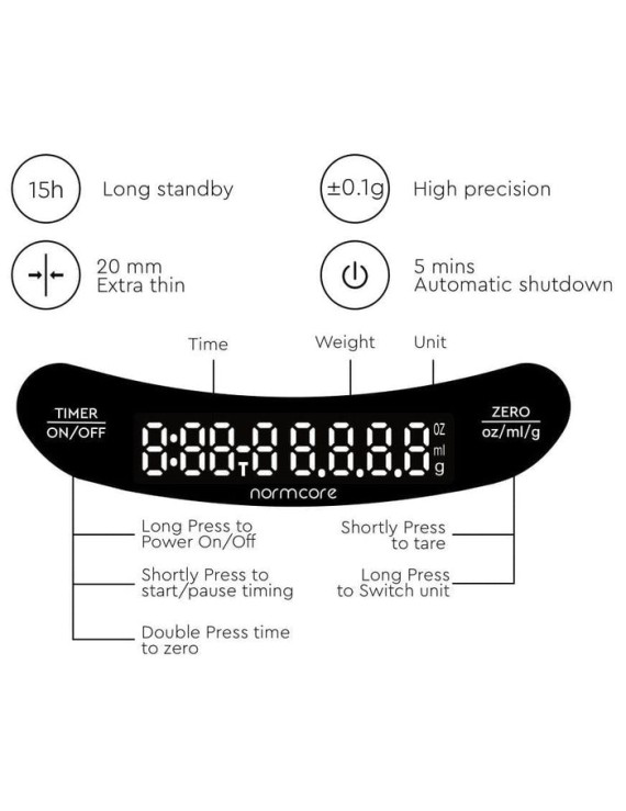 Normcore / Ultra-thin Coffee Scale