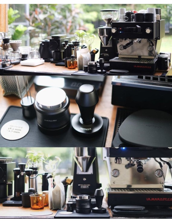 Normcore Espresso Tamping Mat With Corner Edge