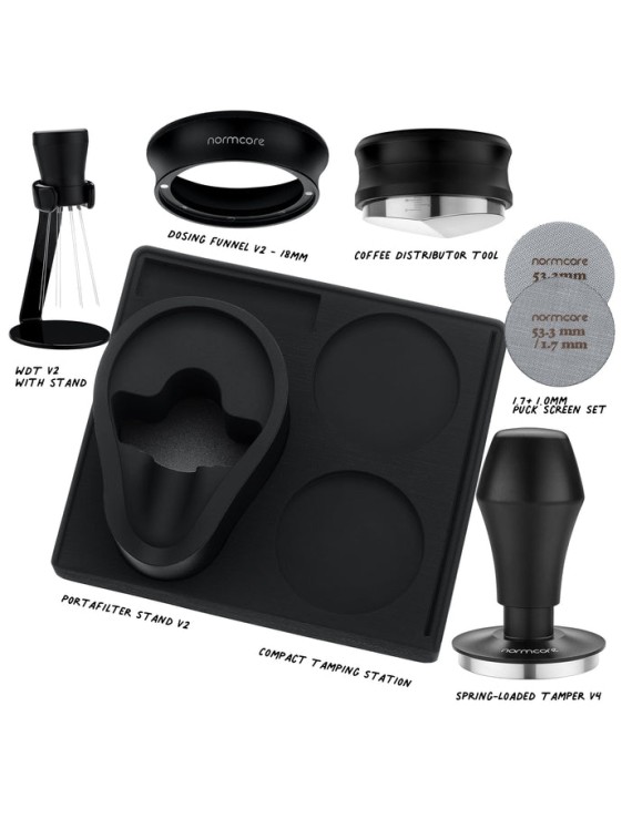 Normcore 7-in-1 Barista Compact Essentials Kit - Without Portafilter - Black