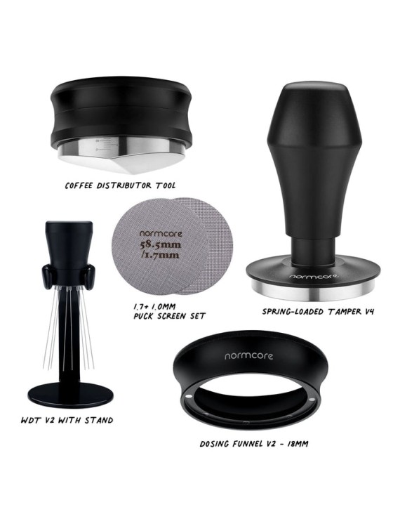 Normcore 7-in-1 Barista Compact Essentials Kit - Without Portafilter - Black