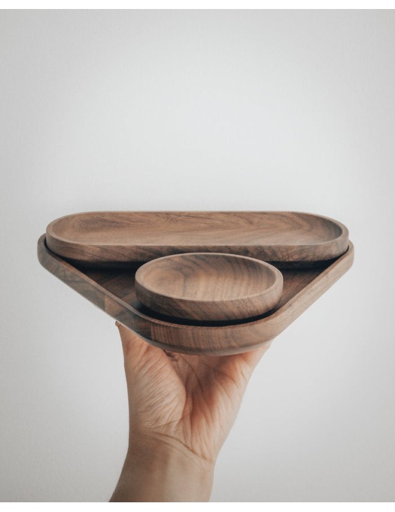 Normcore Barista Trays Bundle (3-Piece Set) - Coffee & Tea Serving Trays for Home, Café, Office