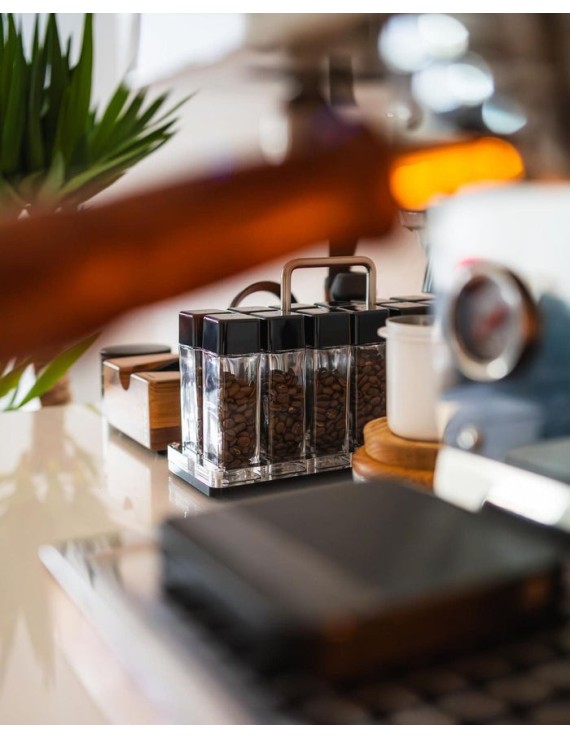 Normcore / 12 TUBES COFFEE BEAN CELLARS  WITH STAND - GLASS TUBES