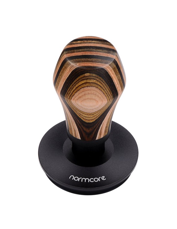 Normcore / V4 Spring-loaded Tamper  - Colorful Wood  - Titanium PVD Coating Base