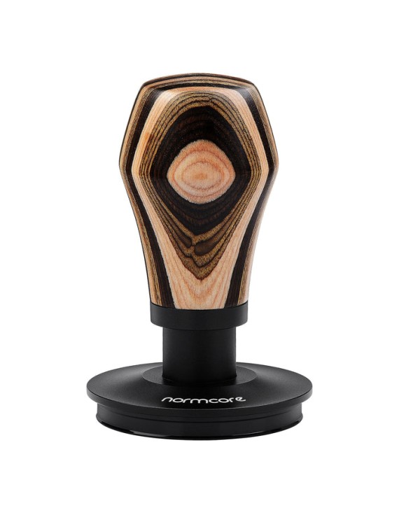 Normcore / V4 Spring-loaded Tamper  - Colorful Wood  - Titanium PVD Coating Base