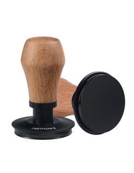 Normcore V4 Spring-loaded Tamper  - OAK - Titanium PVD Coating Base