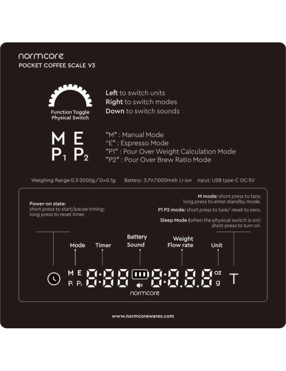 Normcore Pocket Coffee Scale V3