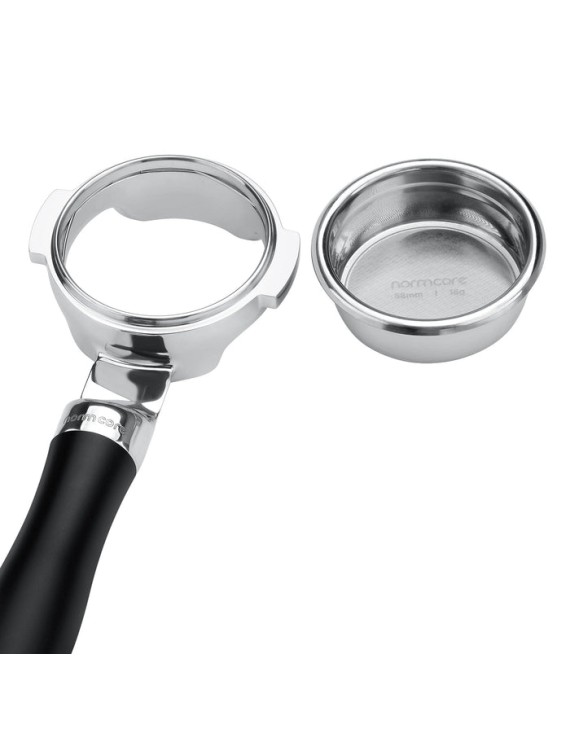 Normcore Slim Naked Portafilter with Anodized Aluminum Handle