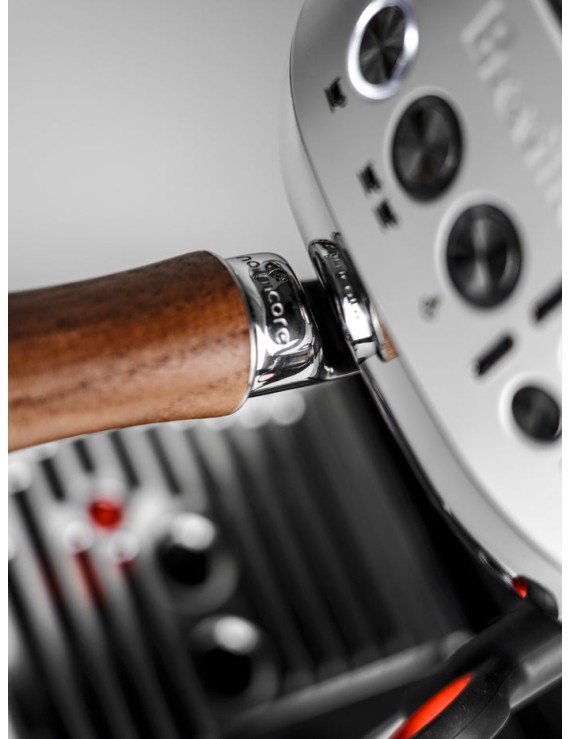 Normcore Slim Bottomless Portafilter with Upgraded Walnut Wood Handle