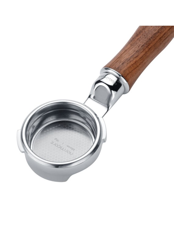 Normcore Slim Bottomless Portafilter with Upgraded Walnut Wood Handle