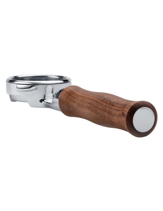 Normcore Slim Bottomless Portafilter with Upgraded Walnut Wood Handle